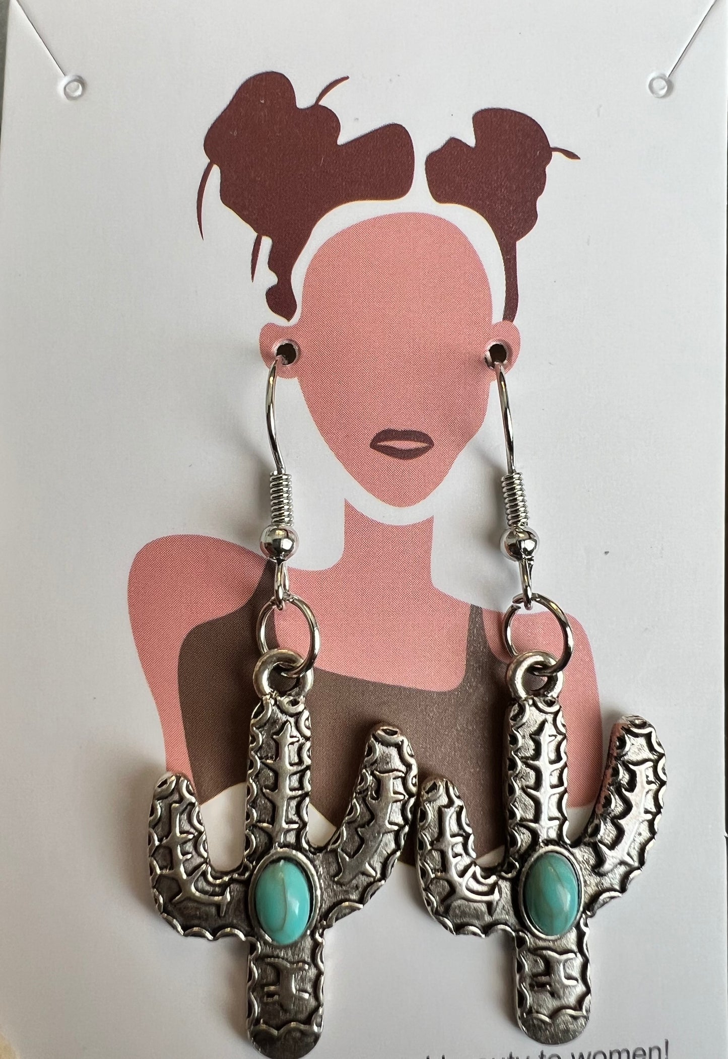 Cactus earrings