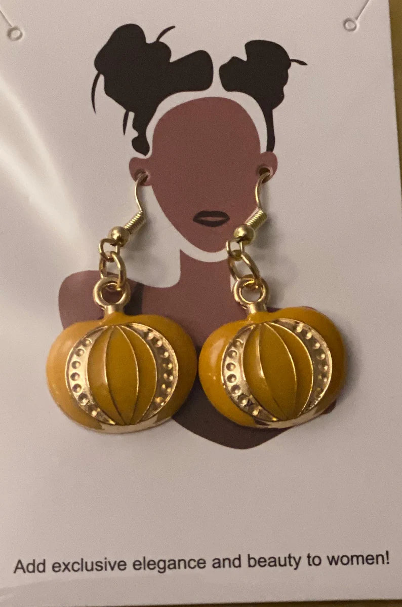 Pumpkin earrings