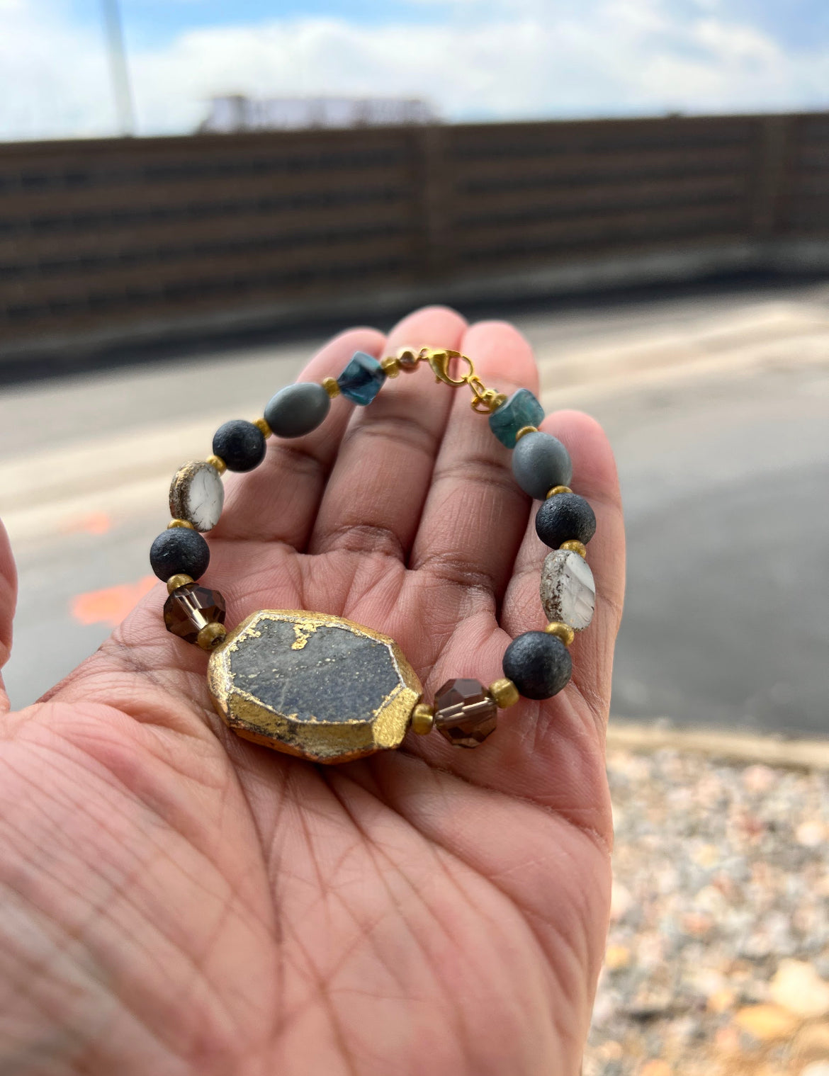 Goldenly Grey bracelet