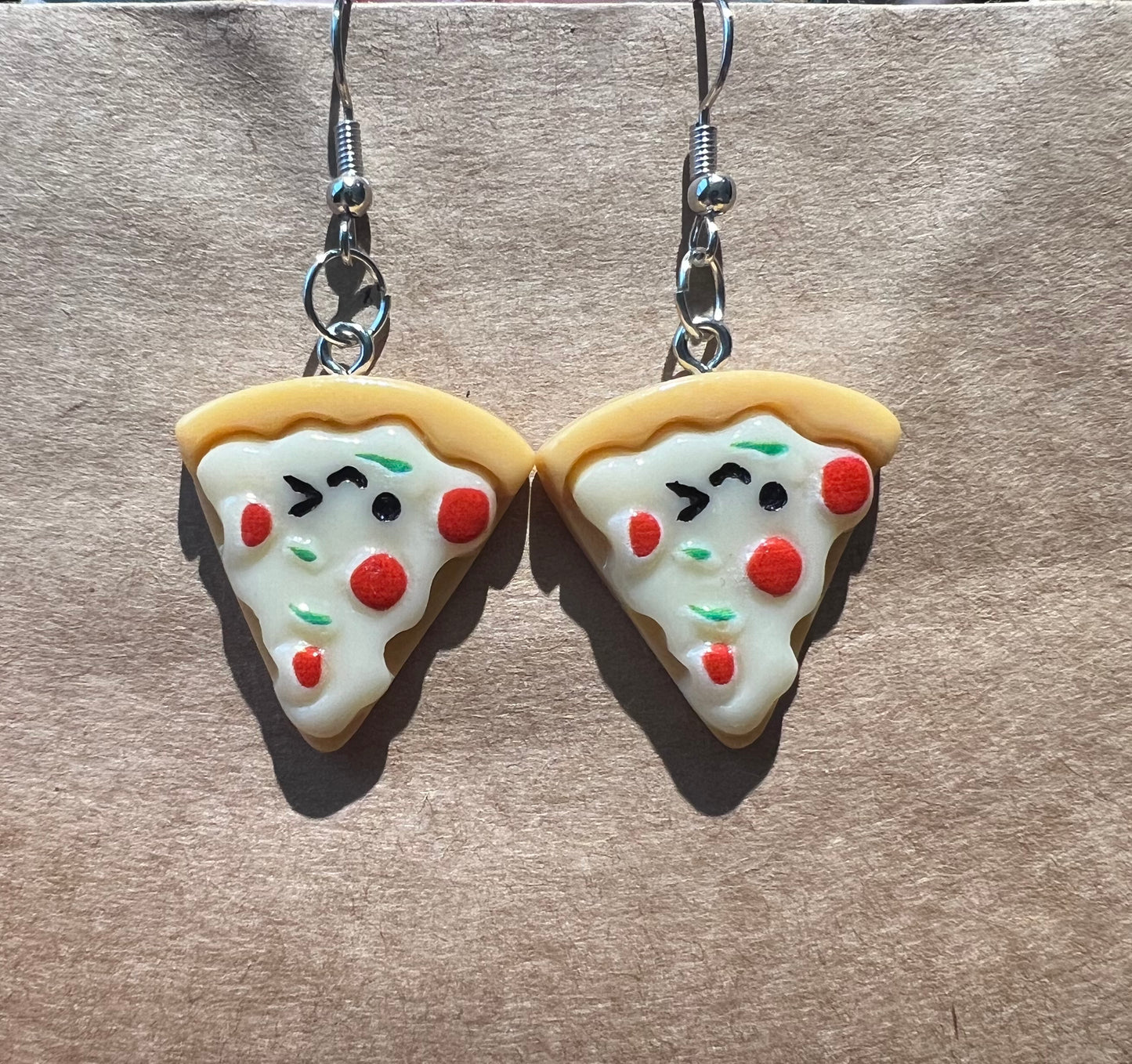 Pizza earrings