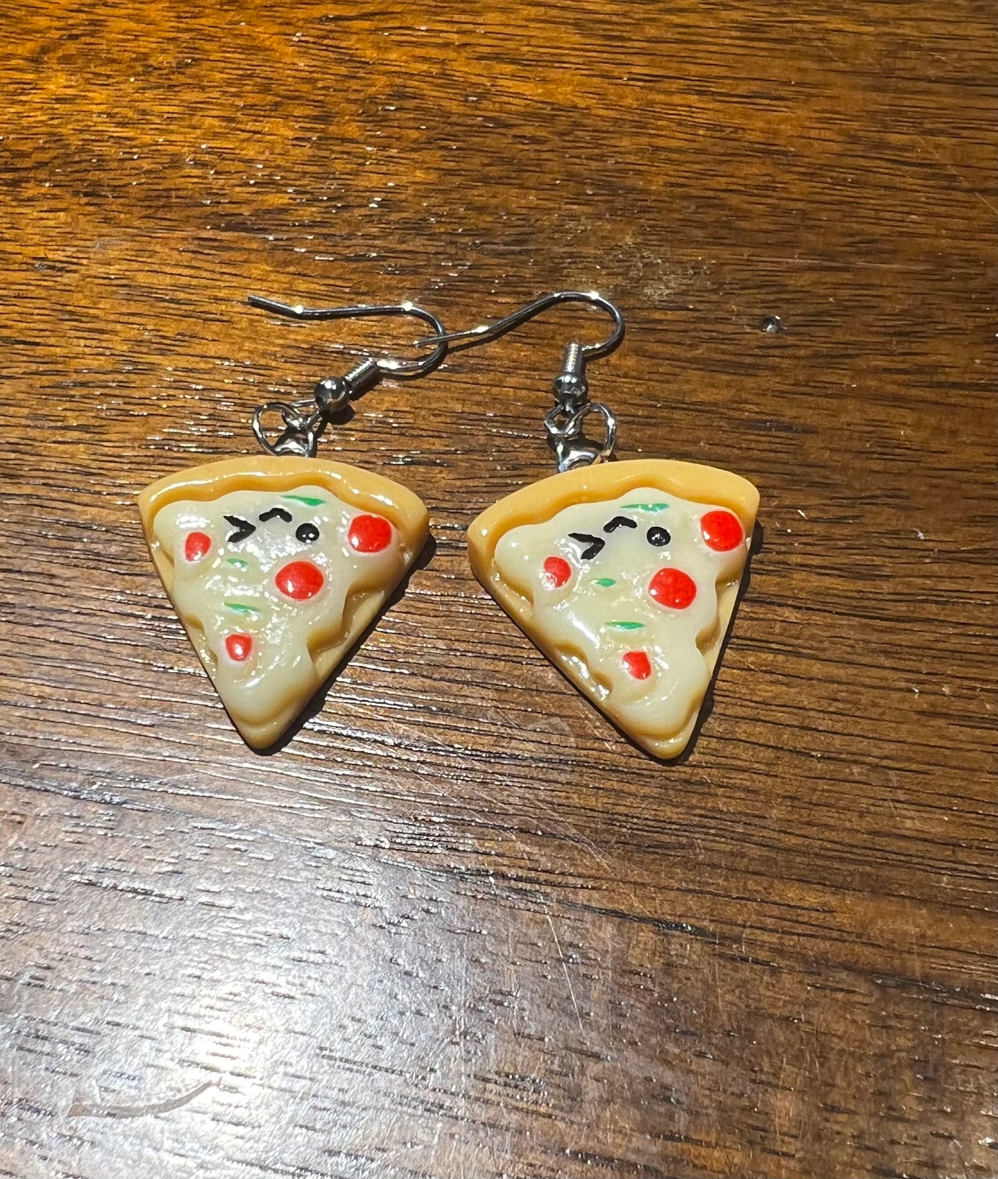 Pizza earrings