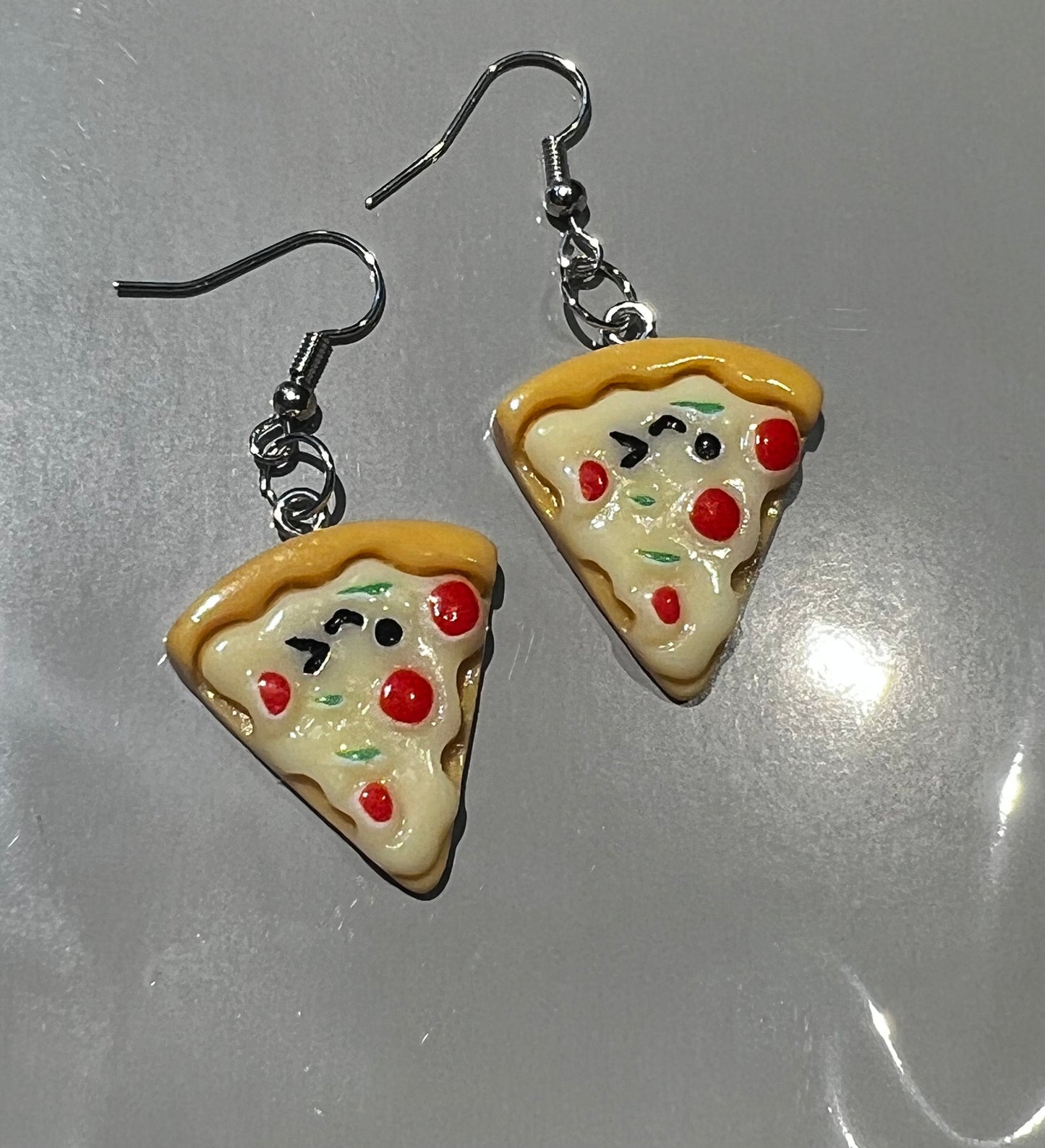 Pizza earrings