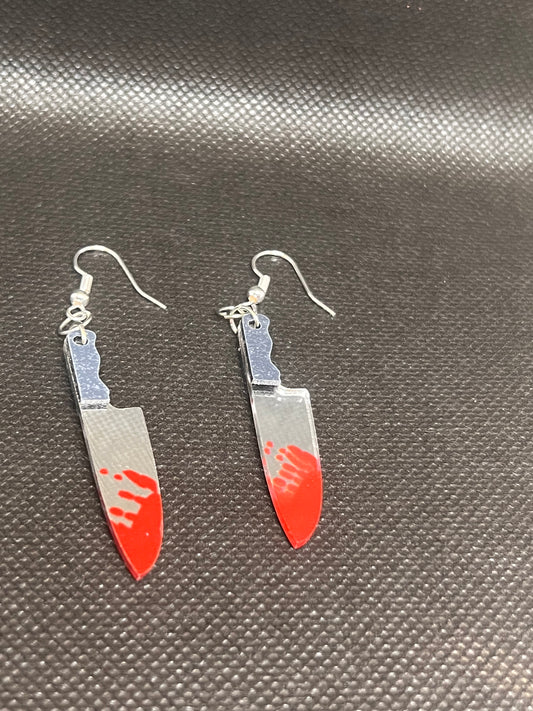 Bloody Knife Earrings