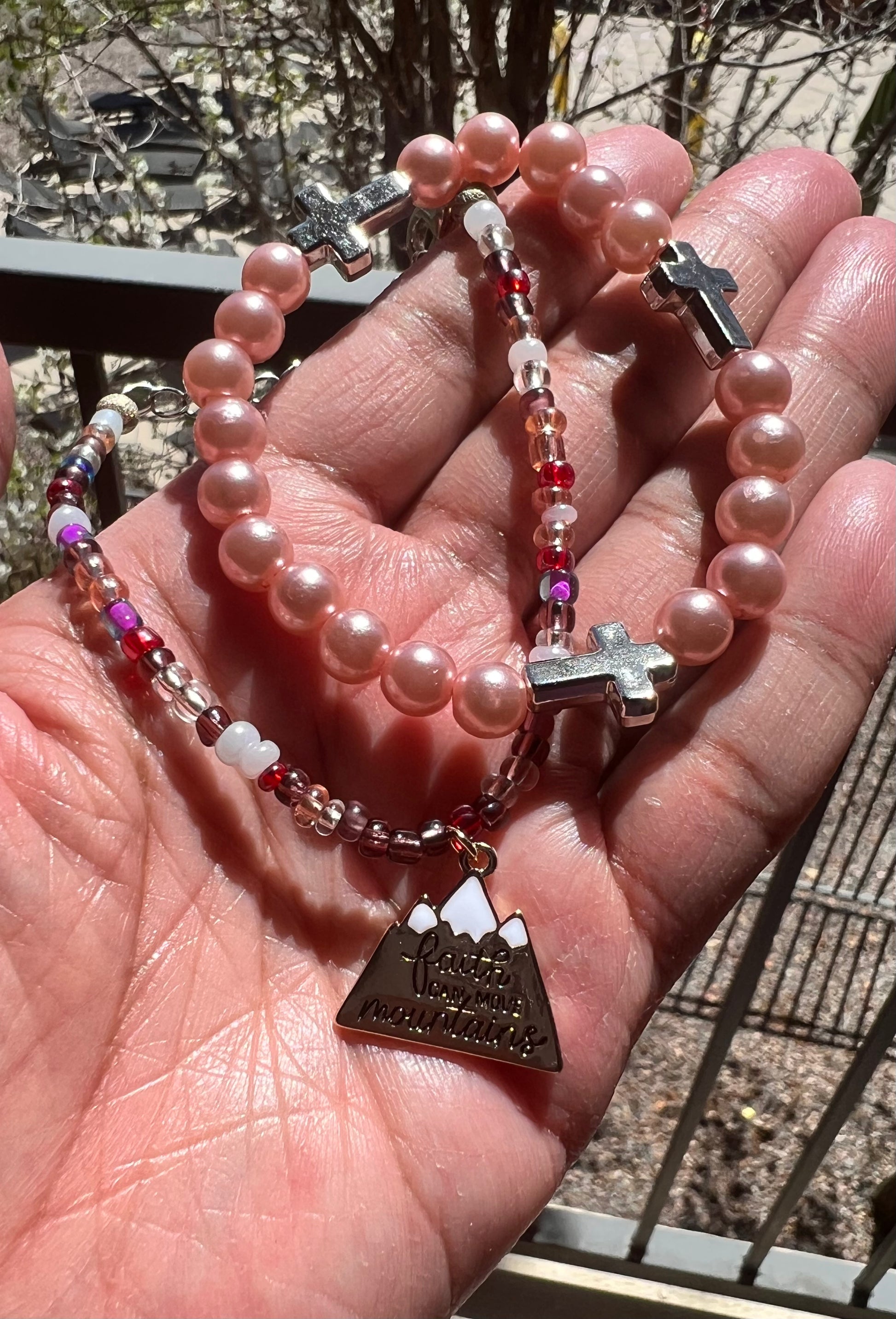 Faith can 2025 move mountains bracelet