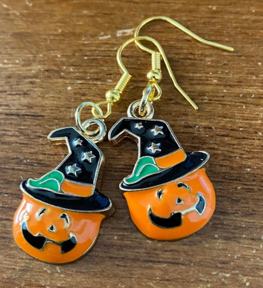 Witchy Pumpkin Earrings