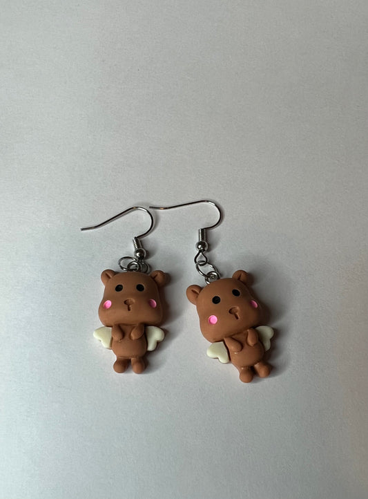 Angel bears earrings