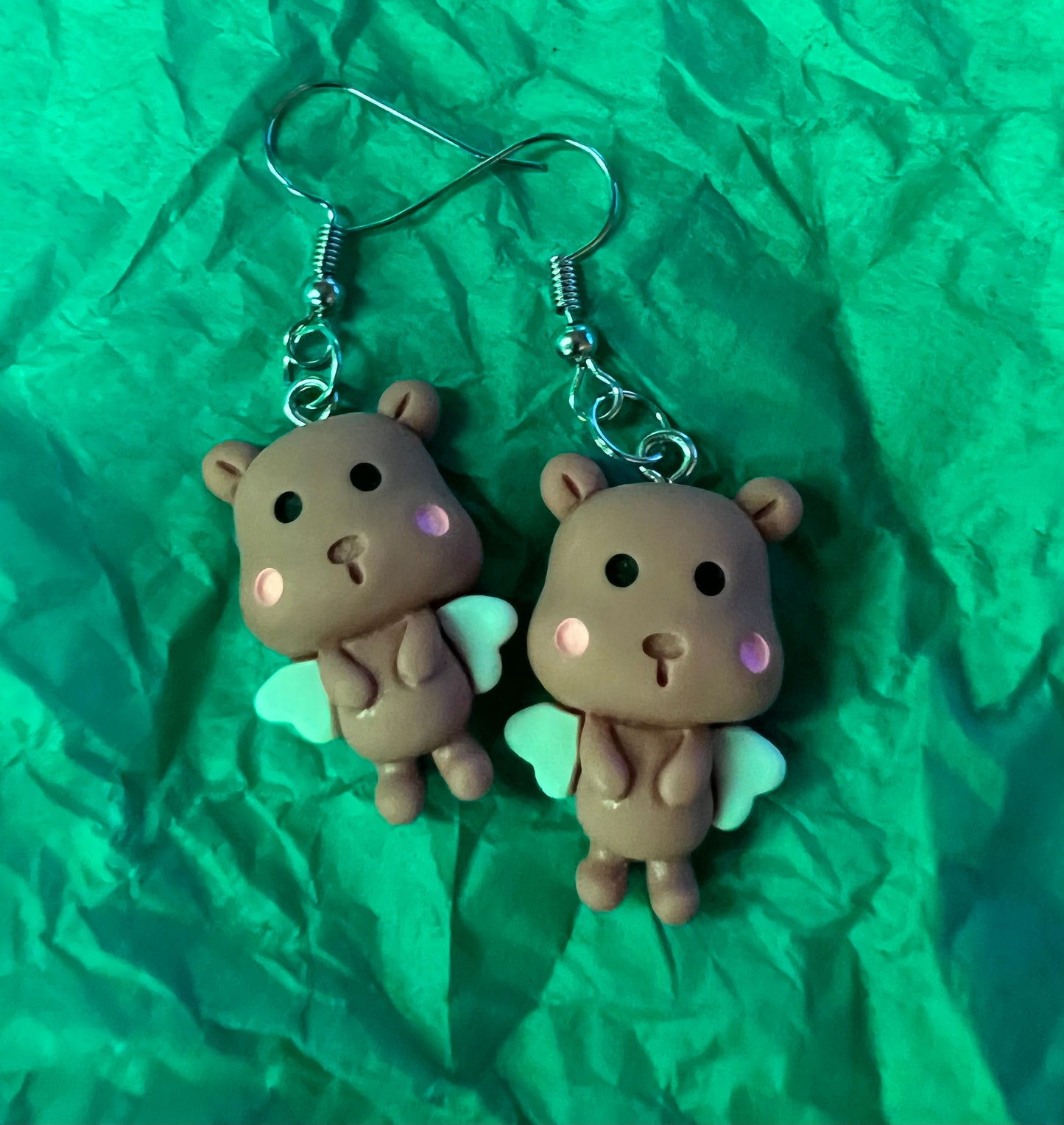 Angel bears earrings